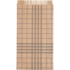 333710 Leipäpussi 1,5kg 160/60x300 mm Ruudullinen