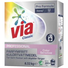 101100415 Vaskemiddel Via Pro Formula Color Sensitive S 8,32kg