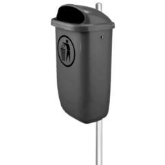 HYK5280540 Hykab Papperskorg 50L - Mörkgrå