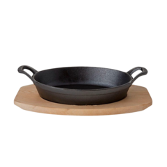 BI5566229 Gjutjärnsform med Träbas Cosy & Trendy 30x17cm