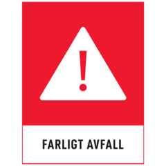 SKMX20 Dekal FARLIGT AVFALL 120x160mm
