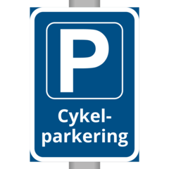 SKMX34 Skylt Cykelparkering 210x297mm