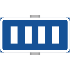 SKMX40 Skylt Parkeringsplats Rak 400x200mm