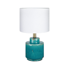 MS106606 Bordslampa Cous Antik Blå/Vit