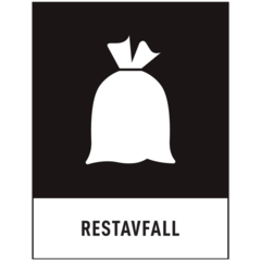 SKMX01 Dekal Restavfall 180x235mm