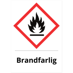 SKMX119 Dekal Brandfarlig 210x297mm