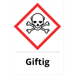 SKMX120 Dekal Giftig 210x297mm
