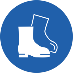 SKMX165 Golvdekal Skyddsskor Ø410mm