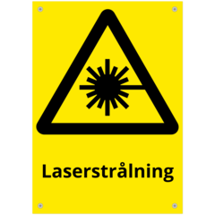 SKMX109 Skylt Laserstrålning 210x297mm