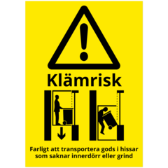 SKMX113 Skylt Klämrisk 210x297mm