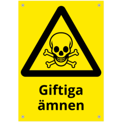 SKMX115 Skylt Giftiga ämnen 210x297mm
