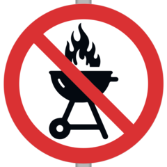 SKMX97 Skylt Eldningsförbud Ø600mm