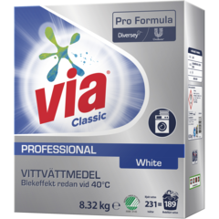 101105224 Vaskemiddel Via Pro Formula Classic White 8,32kg