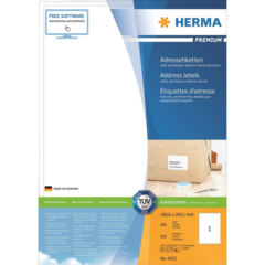 4252 Adresseetikett 199,6x289,1 mm