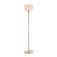 MS108054 Golvlampa Sober Mässing/Vit