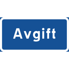 SKMX38 Skylt Avgift 400x200mm