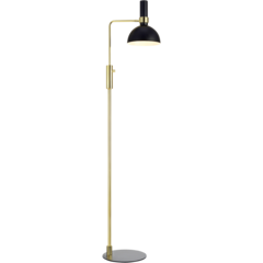 MS106972 Golvlampa Larry 1L Svart/Mäss