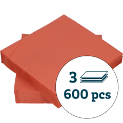 1279351 Servett 3-lags Orange 40x40cm