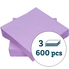 227701 Servett 3-lags Violett 40x40cm