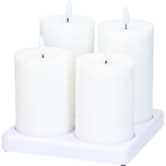 324256 LED-pöytäkynttilä Cozzy 3D-liekillä + Latausasema