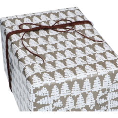 FP4406851 Julpapper Trees Olivgrön