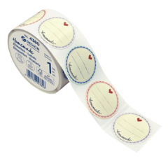 AN4380 Etikett Home Made Rosa Textur Avery 4380