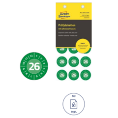 AN69462026 Inspektionsetikett Gul Ø30mm Avery 6946-2026