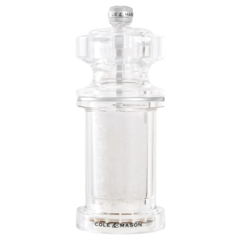 H233072 Cole & Mason Clear Salt Mill 14.4cm
