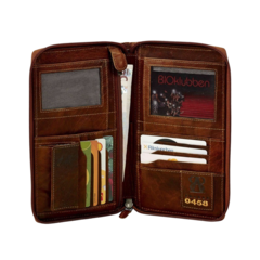 MA613117 Reseplånbok Baway Läder Brun 23x14cm