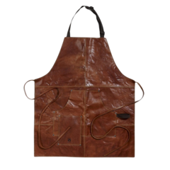 MA613127 Förkläde Baway Läder brun 78x66cm