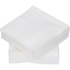 242440 Servett 2-lags Vit 24x24cm