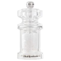 H233075 Cole & Mason Clear Salt Mill 11.8cm