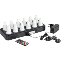 119206435 LED-ljus Duni Varmvit/Multifärg med Laddningsplatta