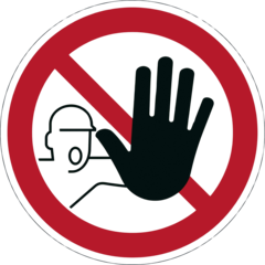 DU173003 Förbudsskylt Tillträde Förbjudet Durable Ø430mm