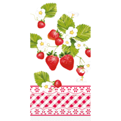 AM96087 Bestickservett Senga Röd 33x33cm