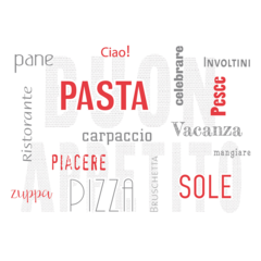 AM79763 Bordstablett Pasta 40x30 cm