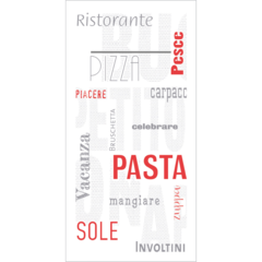 AM88535 Bestickservett Pasta Vit 40x40cm