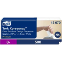 15713670 Dispenserserviet Tork Xpressnap N4 Ekstra Blød Hvid