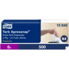 15715840 Dispenserserviet Tork Xpressnap N4 Ekstra Blød Hvid
