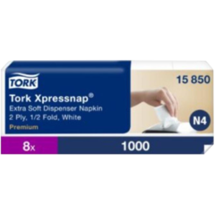 15715850 Dispenserserviet Tork Xpressnap N4 Ekstra Blød Hvid