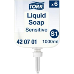 157420701 Liquid Soap Tork S1 Sensitive 1L Extra Mild
