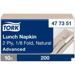 157477351 Servett Tork 33x33 2-lag 1/8-vikt Natur