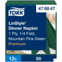 157478847 Serviett Linstyle Grønn 39x39