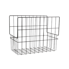 VIK4158410 Vikur Trådkorg Maxi (Nedvikt Gavel) - Svart