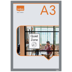 1915699 Affischram Magnetisk A3 Silv