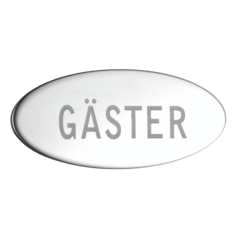 SMEFK954 Självhäftande Skylt Gäster