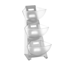 HE428245 Hendi 3-Bowl Stand 1L