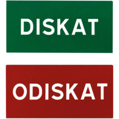 3124020 Magnetdekal DISKAT/ODISKAT 100x50mm