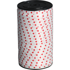 321098315 Presentband Hjärta Vit 5mm x 225m