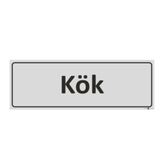 6705565 Skylt Kök 225x80mm